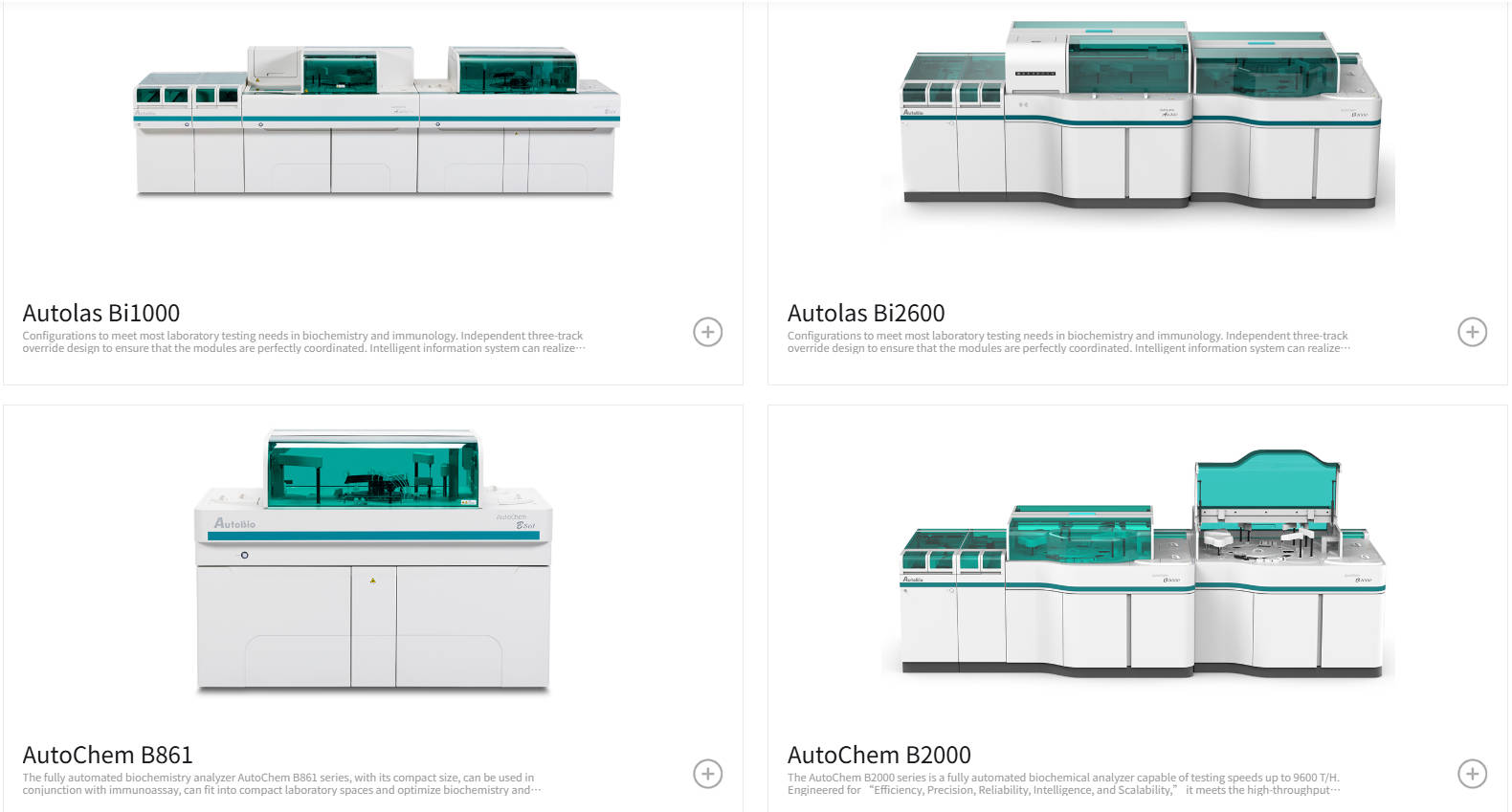 Autobio's Clinical Chemistry Analyzers